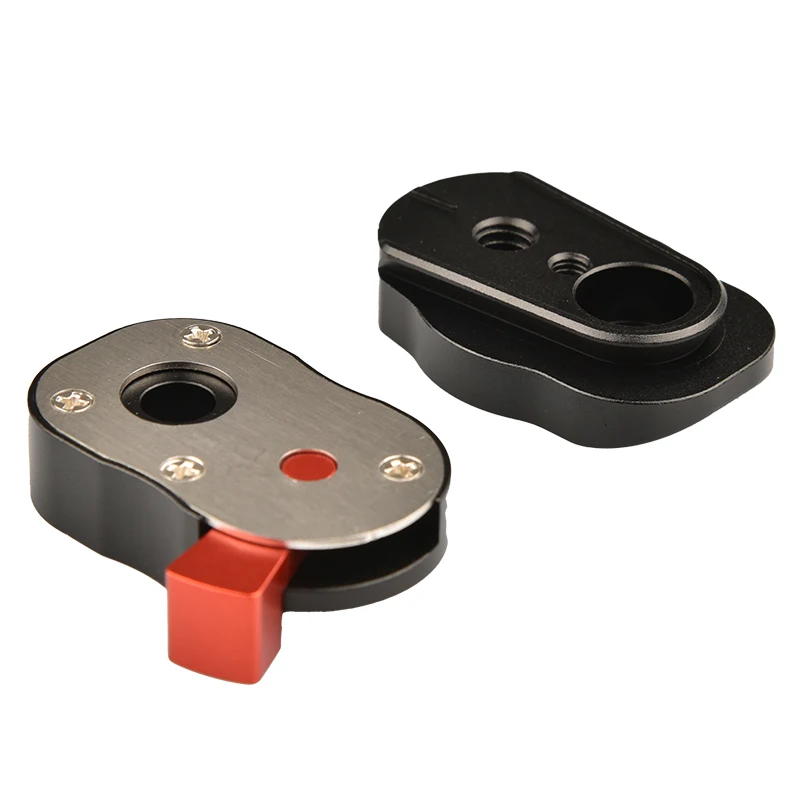 อลูมิเนียม Mini Field Monitor Quick Release Plate 1/4 "สกรูสำหรับจอ LCD Magic Arm ไฟ LED แฟลชกล้องกล้องวิดีโอ Rig