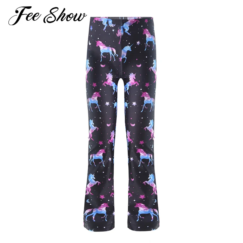 Kids Girls Basic Classic Stretchy Loose Pants Dancewear for Jazz Dance Solid Color Fitness Yoga Pants Trousers