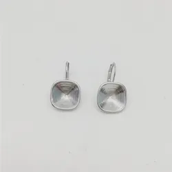 Ms Betti Unique Design Earring Findings Austria Crystal 4470 12mm Cushion Square Fancy Stone Settings Fits Accessories 2021