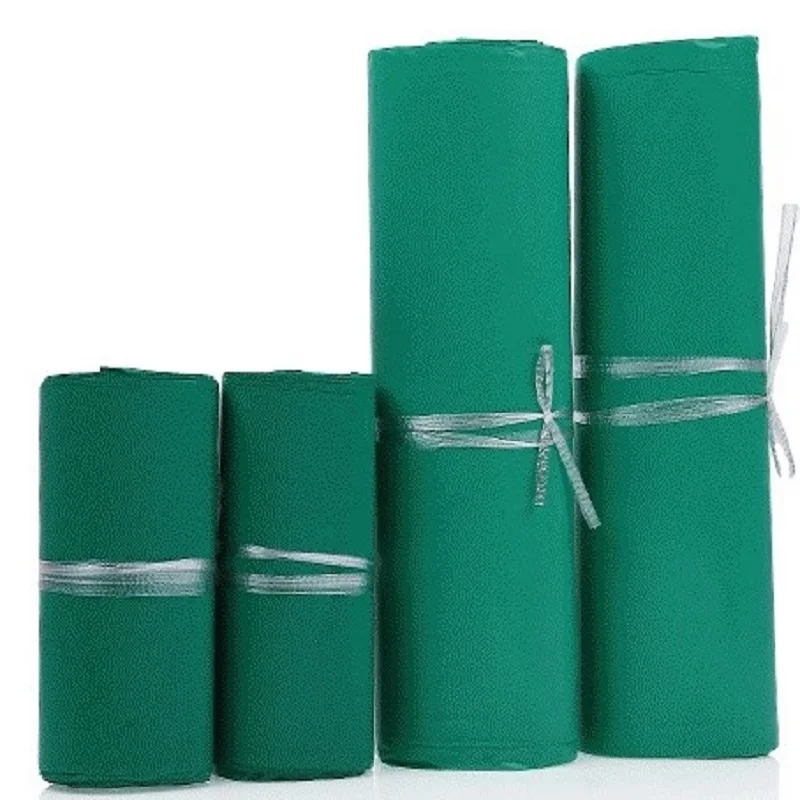 

CAMMITEVER 100Pcs Green Black Logistics Courier Bag Courier Shipping Bags Mail Bag Envelope Self Adhesive Seal Plastic Pouch