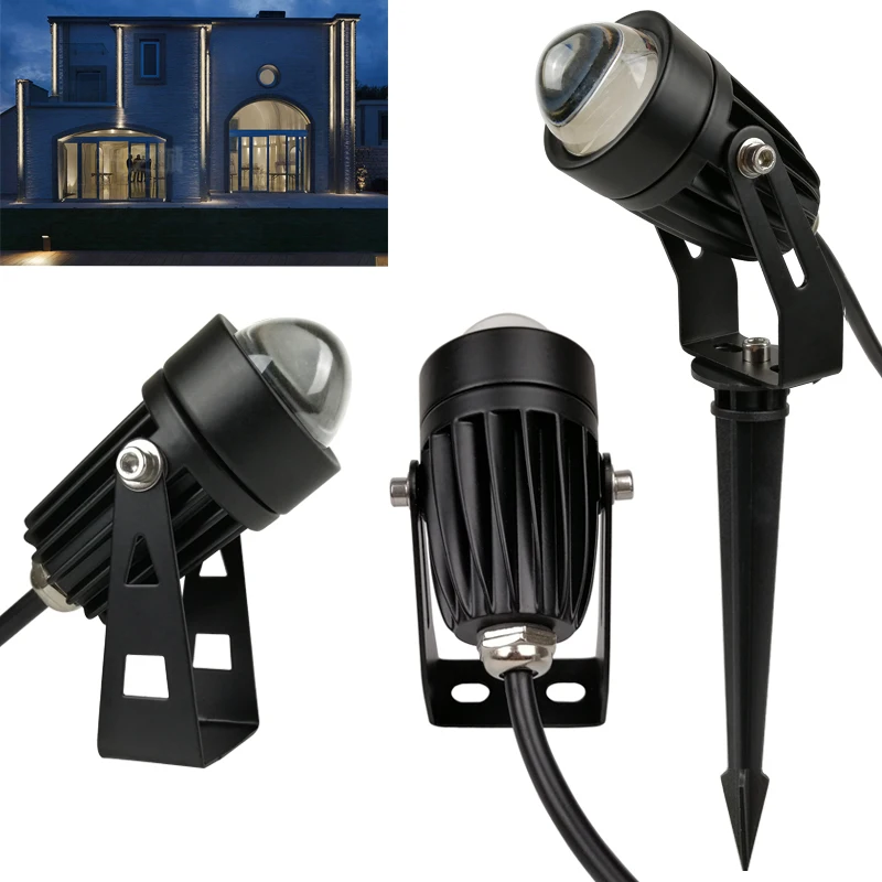 A Beam of Light Spotlight Outdoor Waterproof 3W Ultra-Bright Rooftop LED Wall Wash Light Floodlight Light Column Lamp