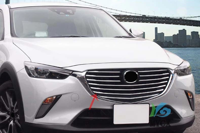 

10 шт., передняя решетка радиатора для Mazda CX-3 CX3 2016 2017 2018