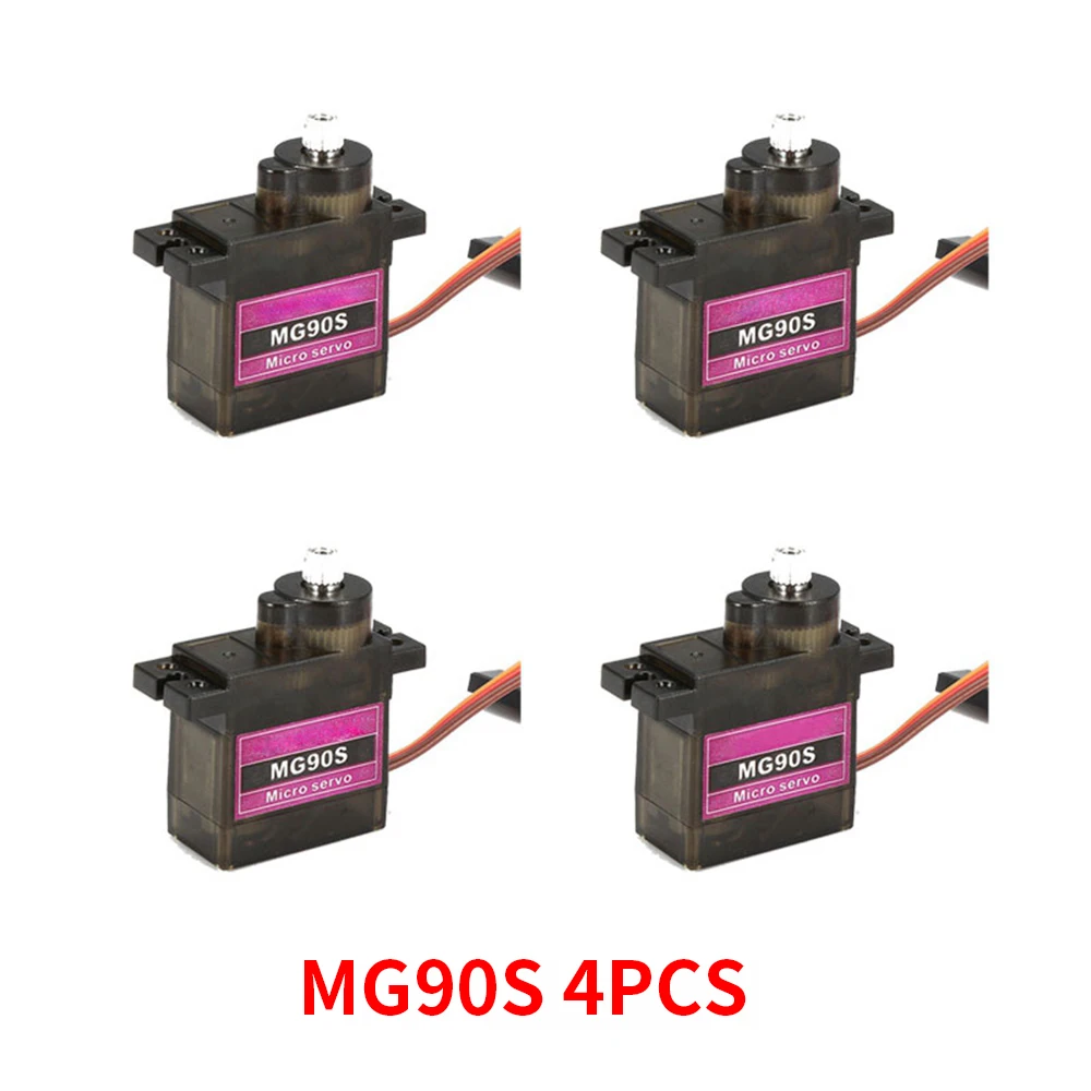 4/5/10/20PCS MG90S Metal Gear RC Micro Servo 13.4g Motor For ZOHD Volantex Airplane For RC Helicopter Car Boat Model Toy Control