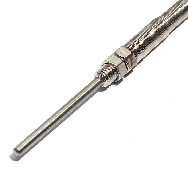 1 قطعة M8x1.25 موضوع PT100 الحرارية درجة الحرارة الصناعية الاستشعار 4x200 مللي متر 4x250 مللي متر 4x300 مللي متر التحقيق