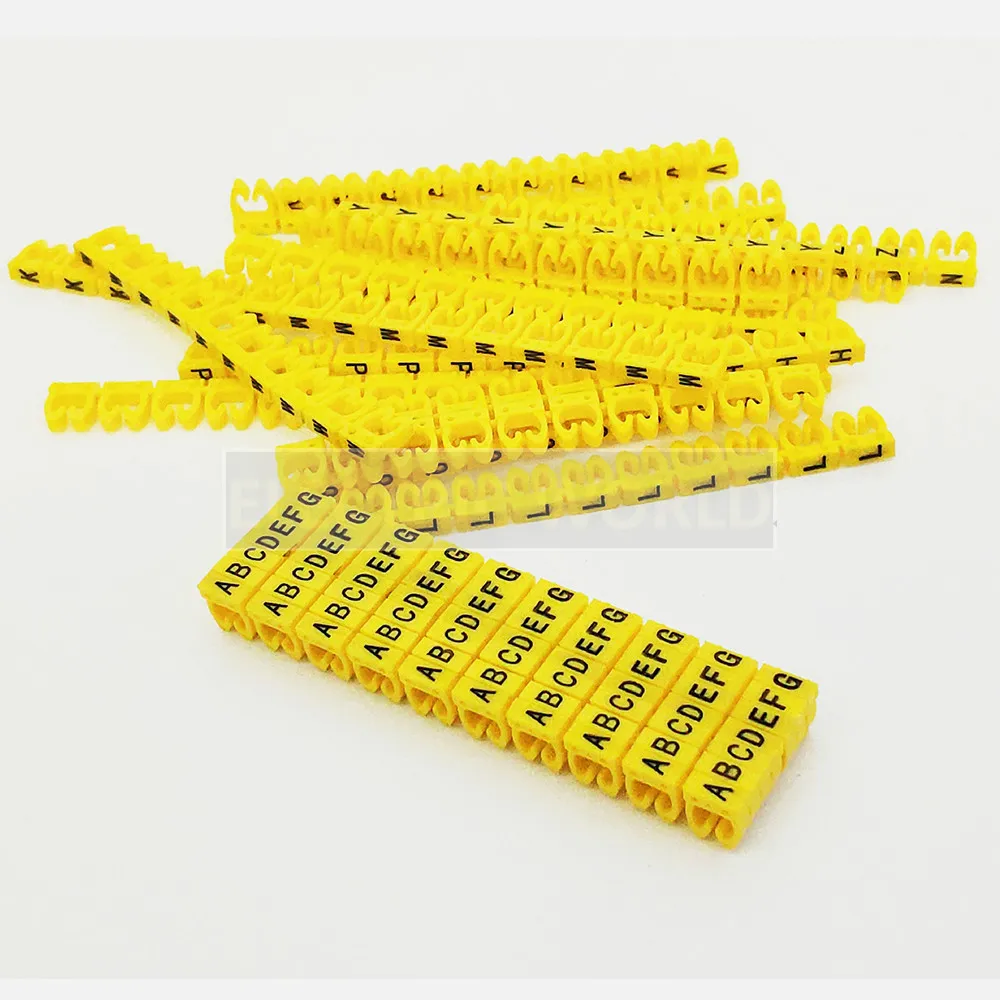 Plastic cable marker label EC-0 Wire Marker Number 0 to 9 Cable Size1.5 sqmm Colored PVC cable markers insulation marker