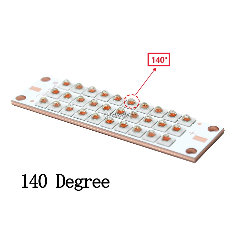 20W 30W 50W 100W coltiva LED COB Chip rosso intenso 660nm fai da te pianta crescita della frutta lampada luce diodo SMD 55*15mm con substrato di rame