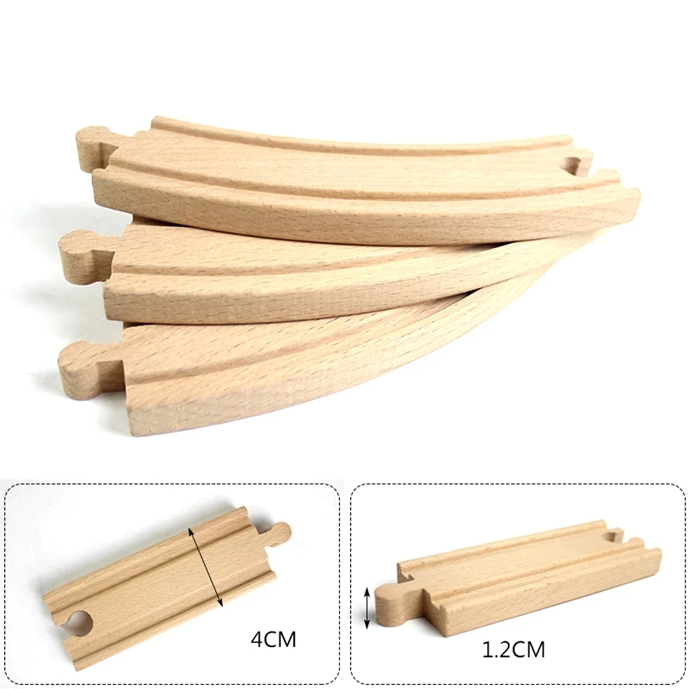 Wooden Railway Tracks Plastic Spiral Orbit All Kinds Bridge Piers Accessories fit for Biro All Brands Wooden Tracks Toys