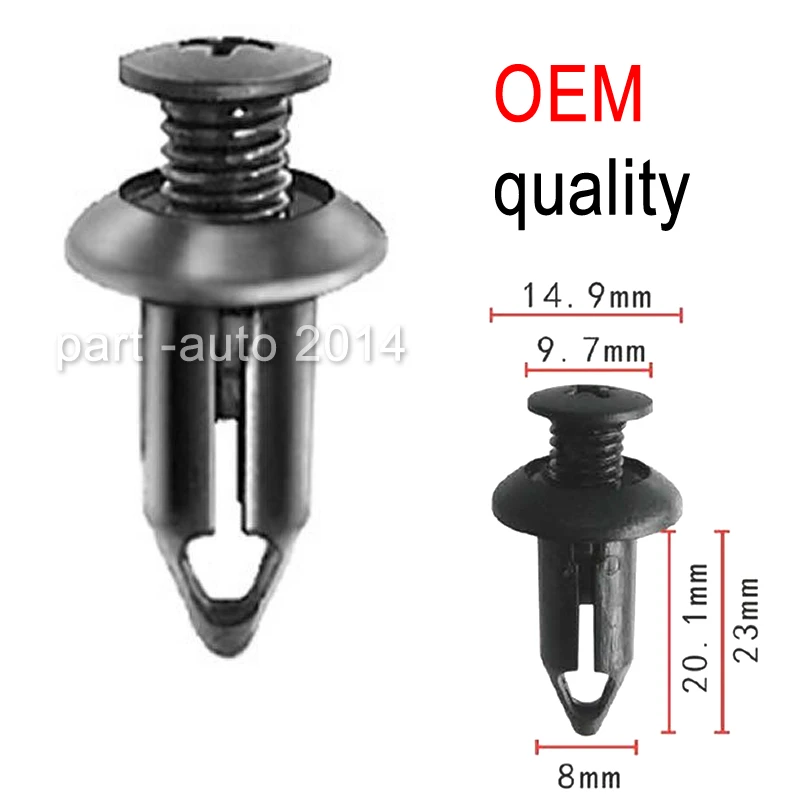 

10x OEM Bumper Cover Push-Type Retainer for GM 10053182 ​for Chrysler 6503163 Ford W706264S300