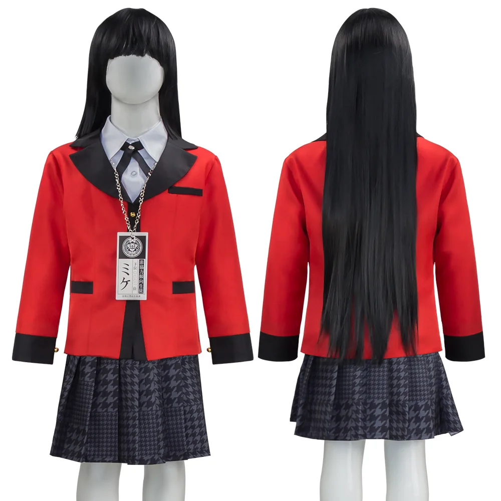 Carnival Kakegurui Jabami Yumeko Yomoduki Runa Cosplay Costume For Women Coat Wig Shoes Halloween Costume For Women Girls