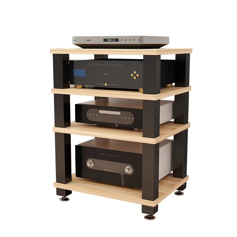 

DK-05 Power Amplifier AMP Rack Power Amp Cabinet Rack 1/2/3/4 Layer Audio Equipment Rack Solid Wood KTV Metal Iron Cinema