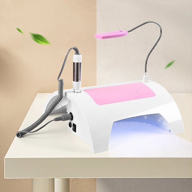 5-in-1 Nail Art Machine WE-058 Polishing and Vacuum Cleaner All-in-One Machine 60W Nail Art Drying LED Lighting