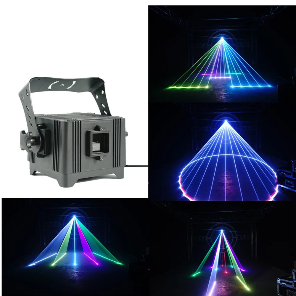 

RGB mobile power 2W animation laser projector DMX512 DJ disco stage karaoke party bar stage dancing lights