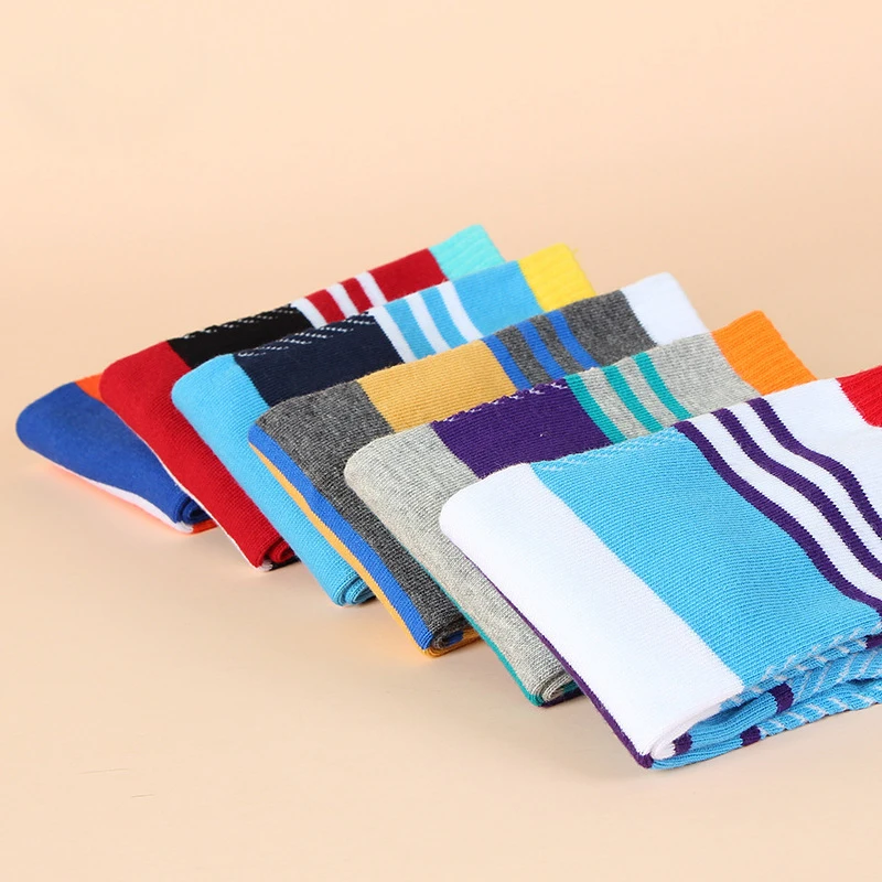 5 Pairs Bright Color Two Toe Tabi Socks for Men Boys Young Fashion Colorful Striped Cotton Deodorant Two Finger Socks Man Short