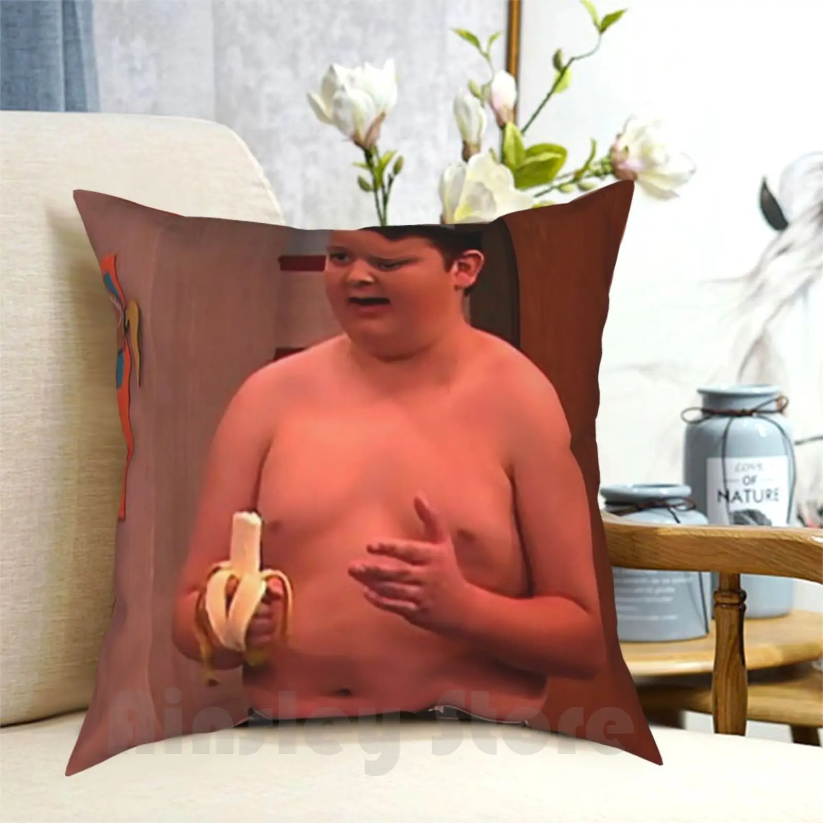 Gibby From Icarly Pillow Case Printed Home Soft DIY Pillow cover Gibby Icarly Meme Gibby Icarly Memes Gibby Icarly Gibby