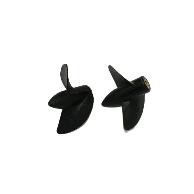 RC Barco Paddle com Rosca, Nylon Prop, 2 Lâmina, M4 Barco Hélices, Núcleo de Cobre, CW, CCW, DIY, 1 Pc