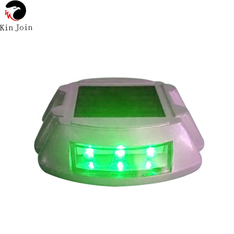 Solar led cross road stud reflector for traffic safety