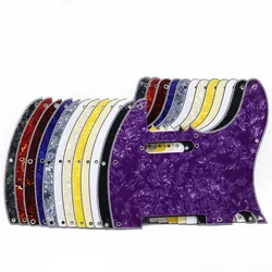 1pcs TL Style Guitar 3 Ply Pickguard 8 Hole 10 Hole with Screw For TL Electric Guitar 13 Coloer
