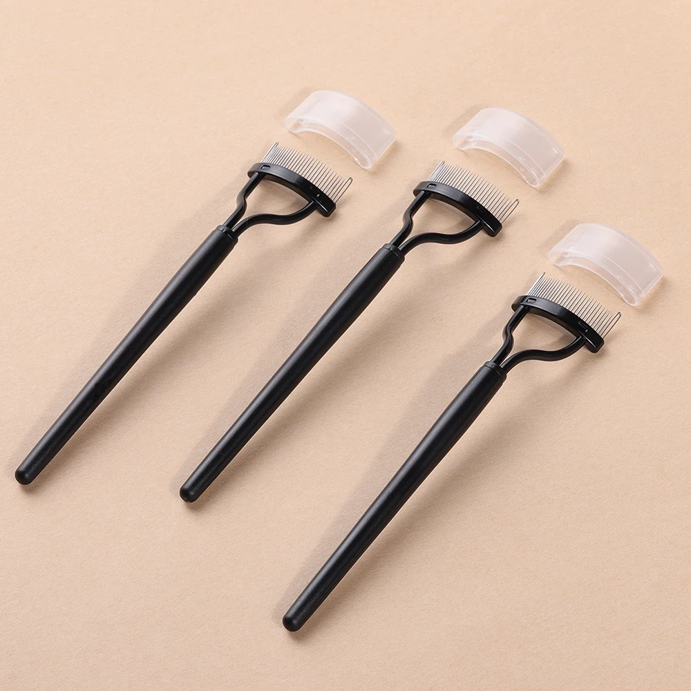 OVW 1PCS Black Makeup Brush Eyelash Brush Eye Lash Separator Lightweight Durable Eyelash Curler Cosmetic Tool