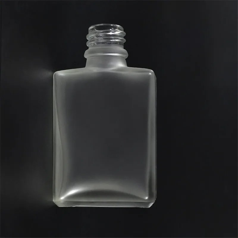 420pcs 30ml Empty matte clear rectangle Glass Bottles  1oz suqare Glass Dropper bottle E-liquid bottle