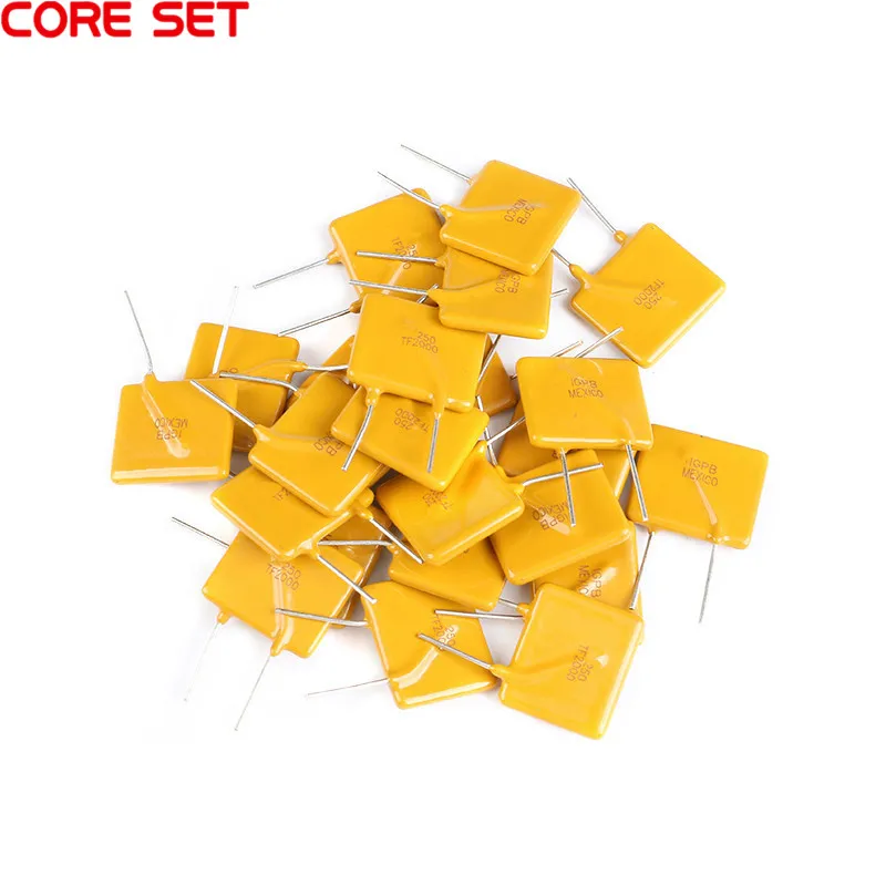 10PCS PPTC TRF250 Resettable Fuse TRF250-2000 250V 0.06A 0.08A 0.12A 0.145A 0.2A 0.4A 0.8A 1A 2A 2000MA Pitch 10mm TRF250-060