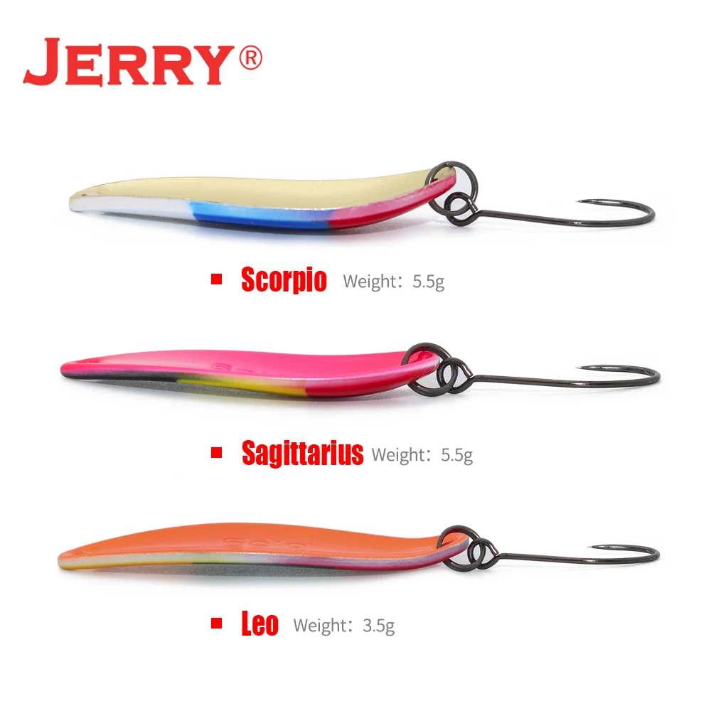 Jerry Ultralight Metal Fishing Lure Wobblers Spoon Hard Baits Salmon Trout Artificial Bait Pike Perch Spinning Lure Kit