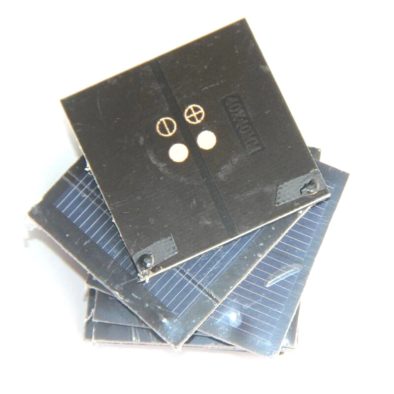 BUHESHUI 0.2W 1V 200MA Mini Solar Panel Cell  DIY Solar Battery Charger System Toy Panel Study  Kits 40*40MM 50pcs/lot