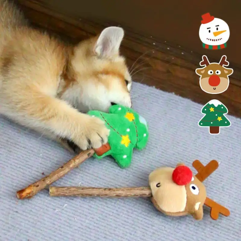 

Рождественская тематика, игрушки из кошачьей мяты с реальными наполнителями из кошачьей мяты, скидка действительна до 2 месяцев до Рождества