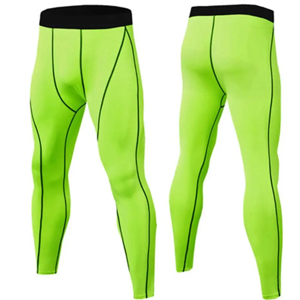 Pantalones de compresión para hombre, mallas deportivas de secado rápido, ropa de entrenamiento para correr, novedad