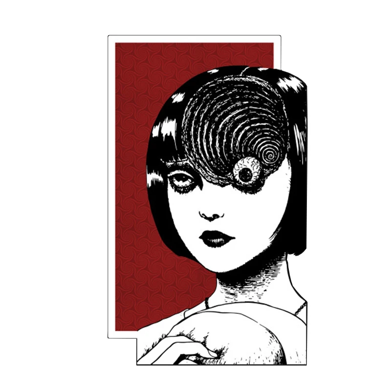 Junji Ito Tomie brooch Horrific Eyeball Pins Picasso style jewelry