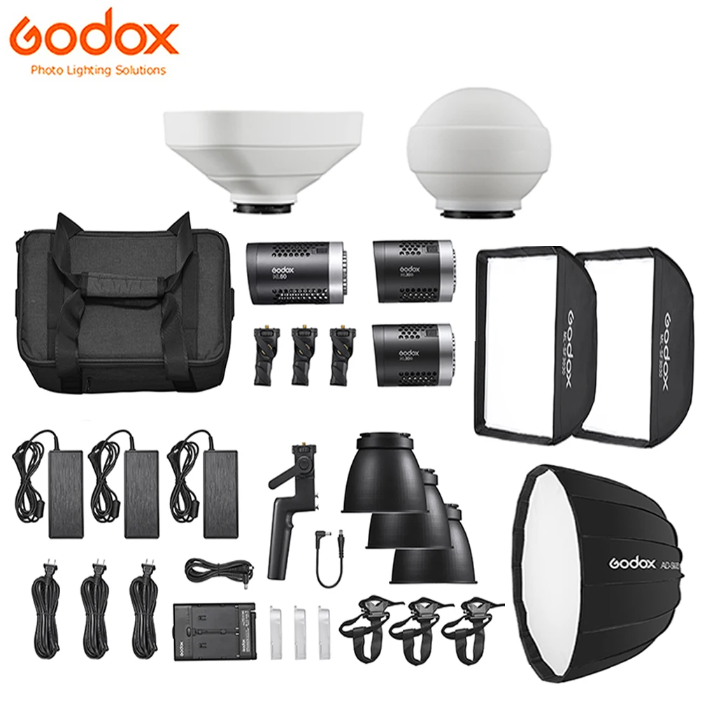 Godox ML30 ML30-K2 ML30Bi ML30Bi-K2 ثنائي اللون 2800-6500K المحمولة في الهواء الطلق LED فيديو ضوء مستمر FX تأثيرات الإضاءة عدة