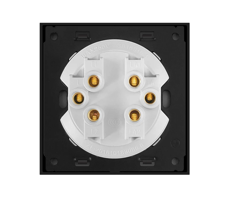 86 Industry 1 2 3 4 gang 1 2 way  gray Tempered glass switch Light press Wall Switch With LED lights France Germany socket USB