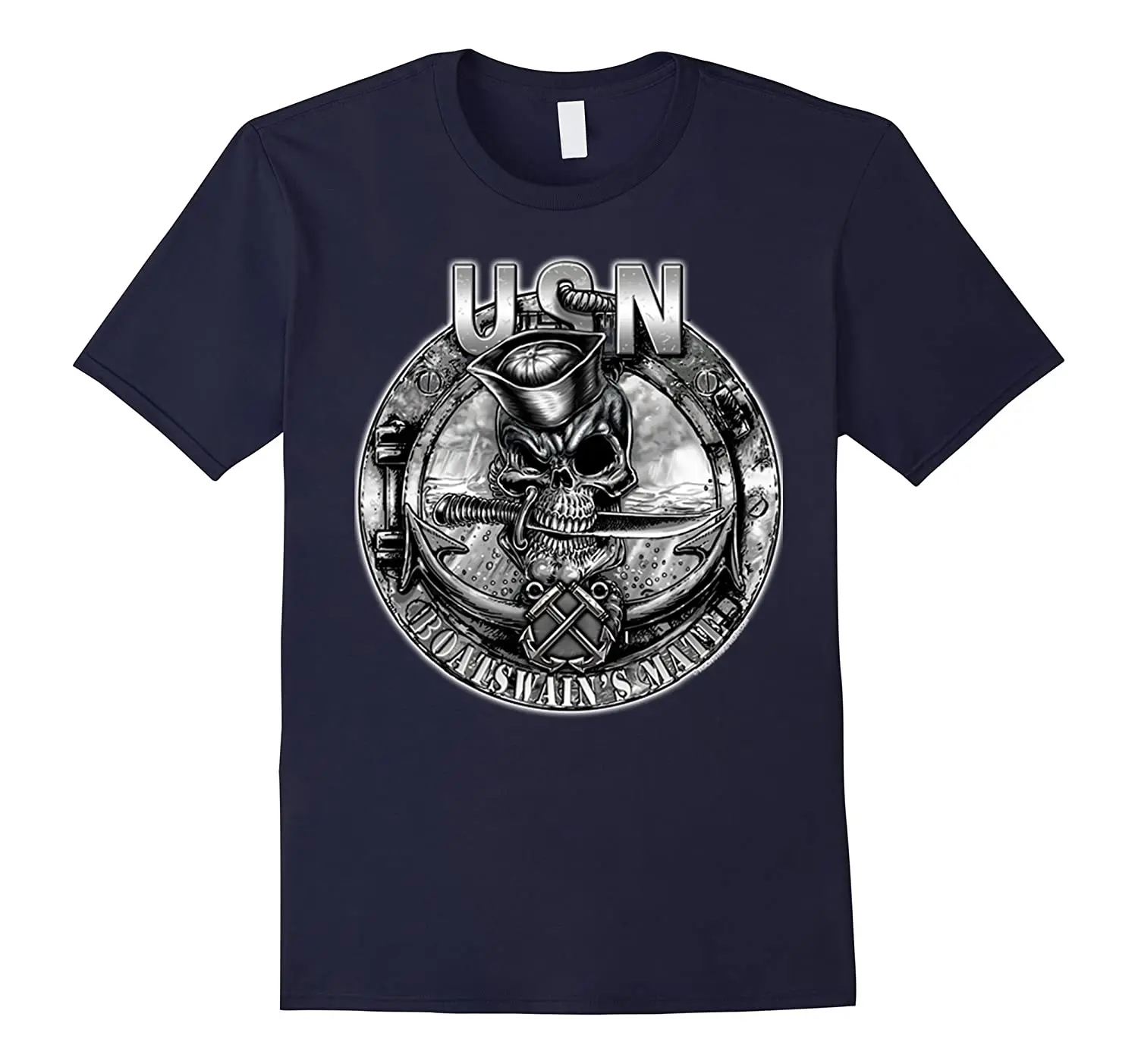 Naval  Boatswain’s Mate Jolly Roger T-Shirt. Summer Cotton Short Sleeve O-Neck Mens T Shirt New S-3XL