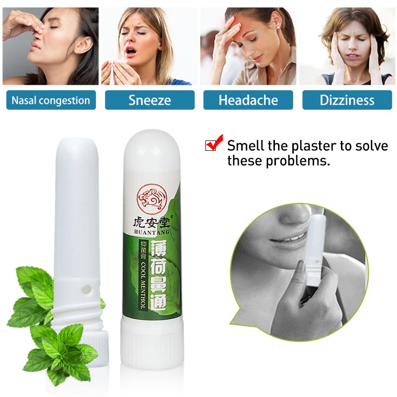 6 Type of Thailand 100% Original Nasal Inhaler Mint Cooling Oil Herbal Cream Treat Rhinitis Sinusitis Colds Stuffy Nose Ointment