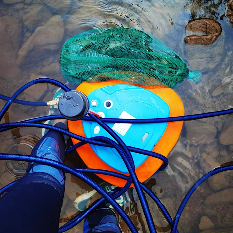 Equipo de Snorkel de buceo portátil, trampa de ventilador móvil, soporte de tiempo más profundo a 12 metros, 2,7-5 horas bajo el agua, nuevo