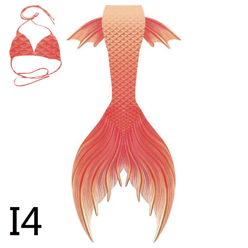 2021 new mermaid super long fishtail swimsuit bra cosplay summer swimming aquarium mermaid show training suit can be customized