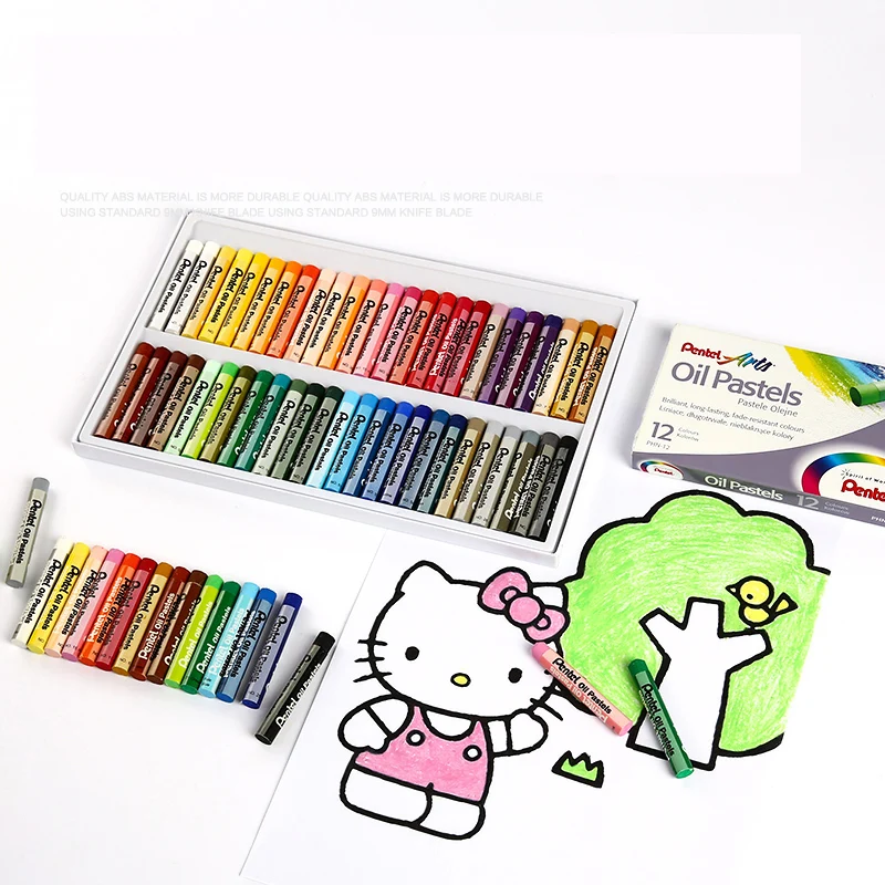 Pentel PHN Arts Color Oil Pastels Color Crayons Art Drawing Japan non-toxic washable 12/16/25/36/50 Colors