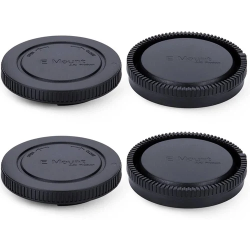 Imagen 2 del producto Paquete de tapa de cuerpo de montaje E y tapa de lente trasera para Sony A6000, A5100, A6100, A6300, A6400, A6500, A6600, ZV-E10, A7C, A7, A7II, A7III, A7IV, 2 unidades