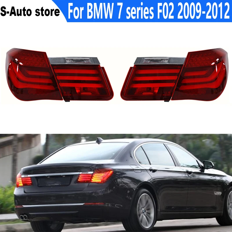 

1 пара для BMW 7 серии F02 2009-2012, задний фонарь в сборе, Обновленная новая модель, задний фонарь