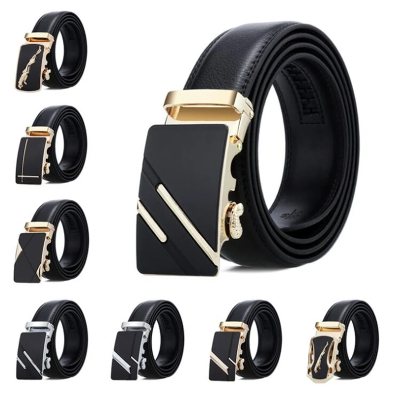 

New Famous Brand Belt New Male Designer Automatic Buckle Leather Men Belt 3.5cm Luxury Belts for Men Ceinture Homme men's Belts