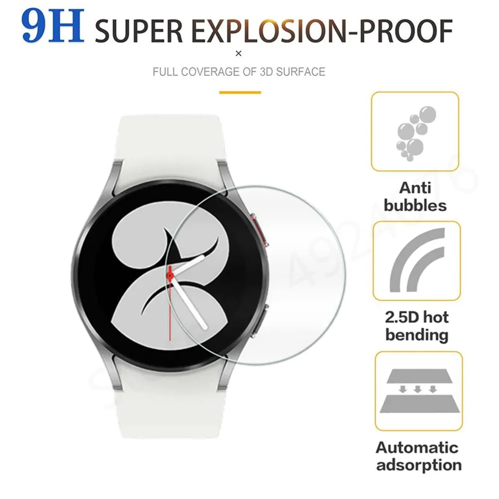 كامل الزجاج المقسى لسامسونج غالاكسي ووتش 4 40 مللي متر 44 مللي متر الكلاسيكية 42 مللي متر 46 مللي متر HD واضح حامي الشاشة فيلم ل Watch3 41 مللي متر 45 مللي متر
