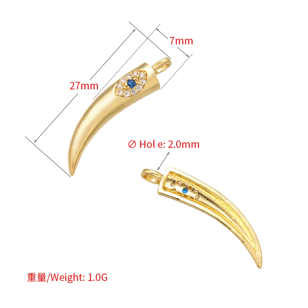 ZHUKOU 7x27mm high quality brass crystal eye plant pepper pendant for women necklace earrings Accessories model: VD558