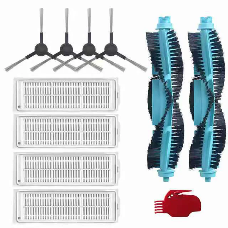 Original 샤오미 Viomi V2 V3 STYJ02YM 로봇 진공 청소기 걸레 천 메인 브러시 세척 가능 필터 사이드 브러시