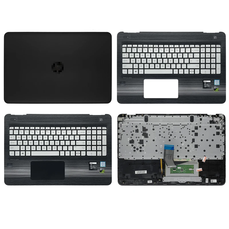 Mới Cho HP Pavilion 15-BC 15-BO 15-AXE Laptop Lưng Palmrest Trên Ốp Lưng Hoa Kỳ Backlit bàn Phím Touc Hp Ad 858971-001