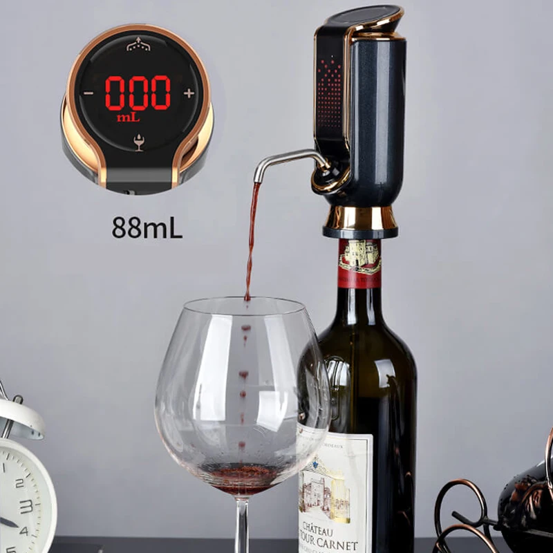 

electric wine aerator and Vacuum Saver 10 Days Preservation Wine pourer tap electronic wine decanter dispenser Bar accessories