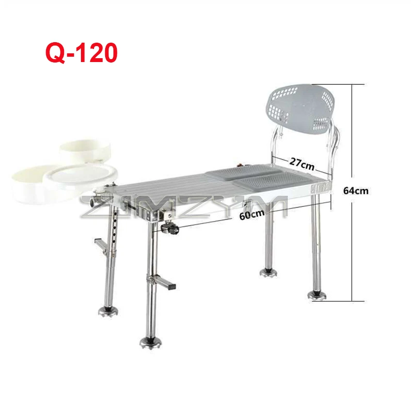 Mini Fishing table fishing chair Aluminum alloy Light convenient Foldable multifunctional Fishing accessories 300kg Load-bearing