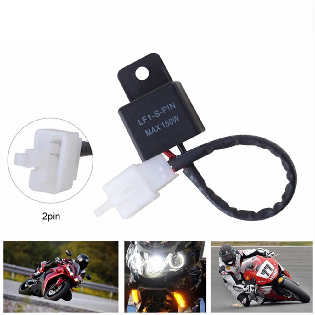 Motorcycle 2 Pin 12V Signal Rate Control Relay Electronic LED Turn Signals Light Flasher Blinker Flasher Relay Motorcycle Parts