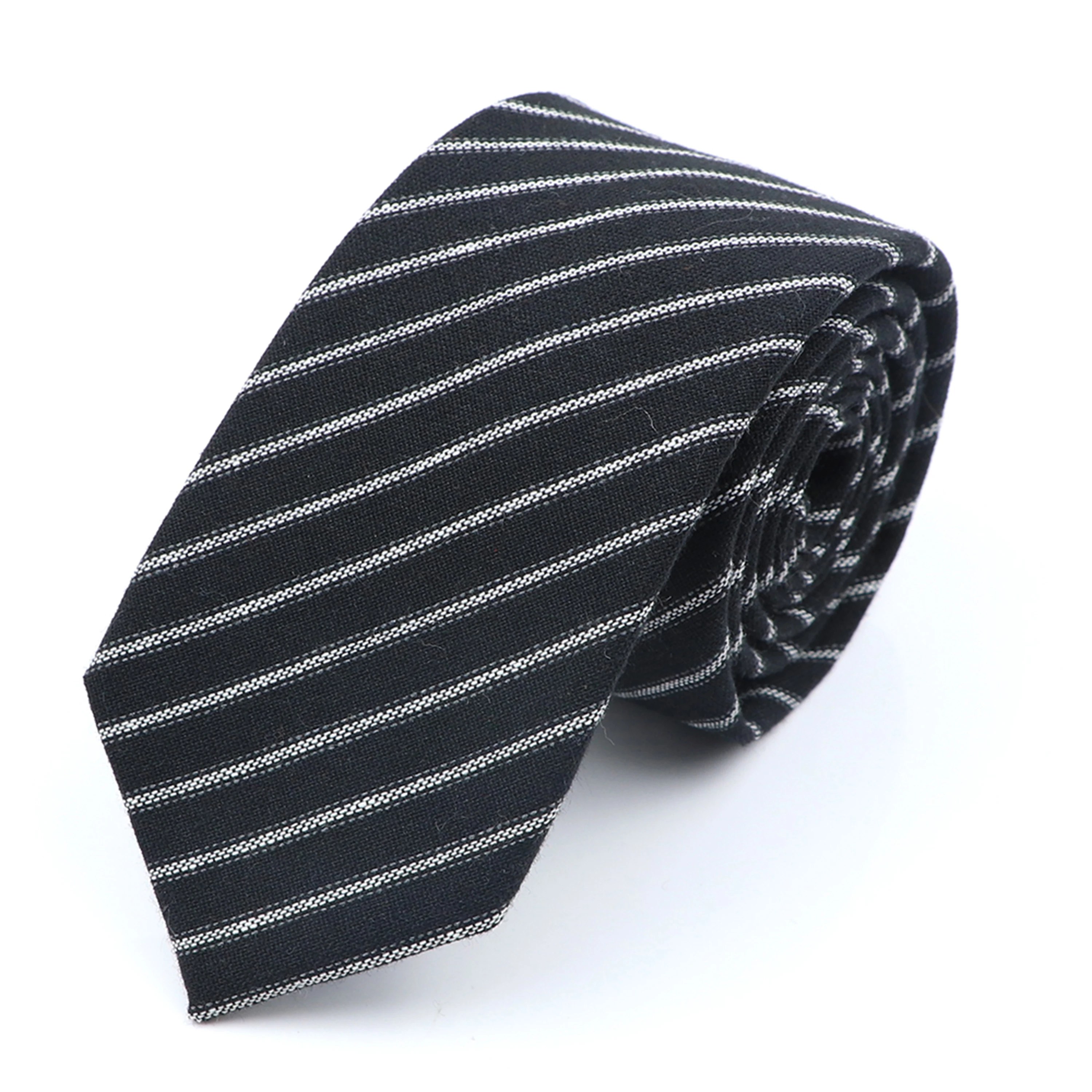 New Cotton Wool Men Ties 6CM Classic Handmade Skinny Thick Striped Solid Color Necktie Narrow Collar Slim Cashmere Tuxedo Tie