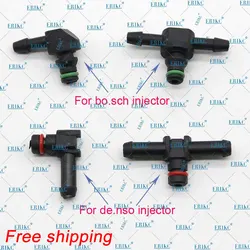 Tubo comum de fluxo de óleo de retorno de bico tipo t e l para bosch denso injetor diesel conector de plástico tubos mangueira marceneiro tubo combustível