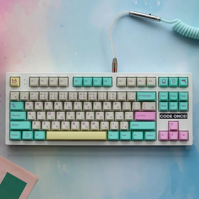 1 Set GMK Analog Dreams Keycaps PBT Dye Sublimation Keycap Cherry Profile Key Caps With ISO Enter 6U 7U Spacebar 1.5U