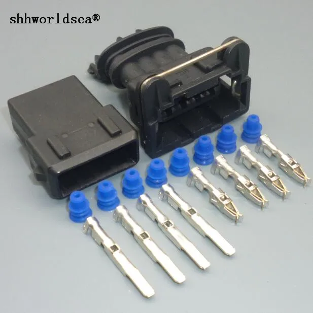 

shhworldsea 1set 4 Pin Junior Power Timer Socket Plug O2 Sensor Ignition Coil Automotive Connector For Oxygen sensor 282192-1